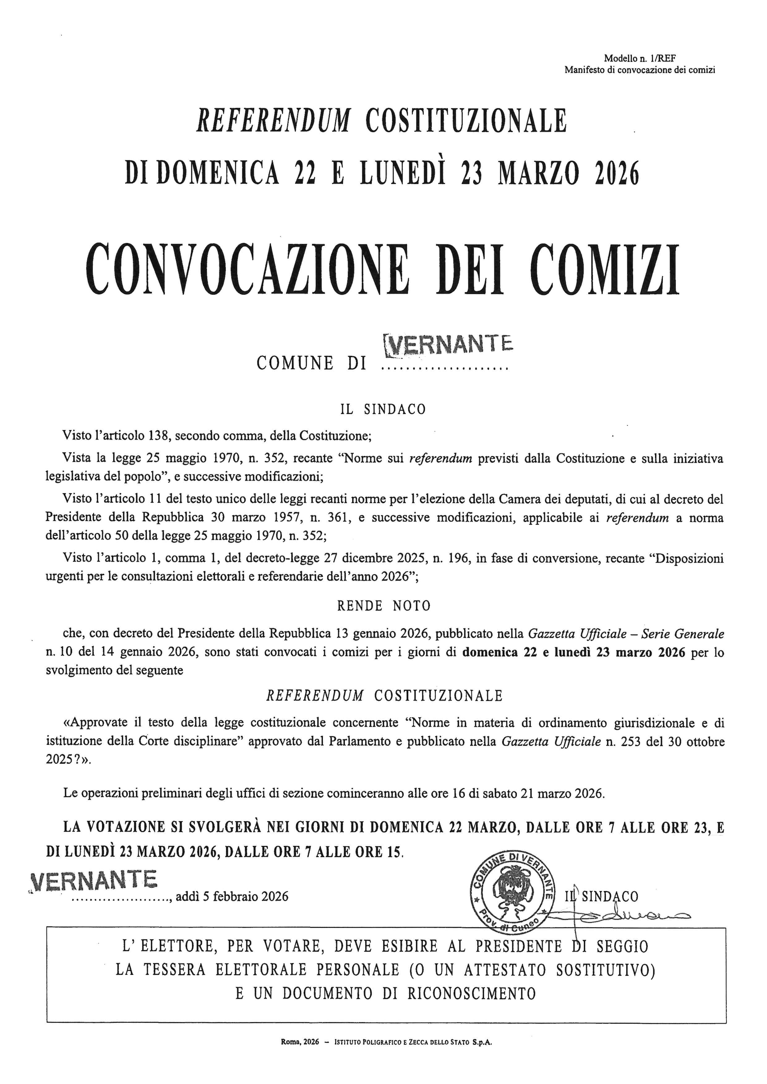 Nuovo Seggio Elettorale!